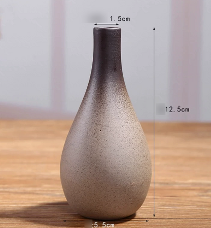 Vintage Ceramic Zen Flower Vase for Home Decor